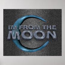 TEE From the Moon Print