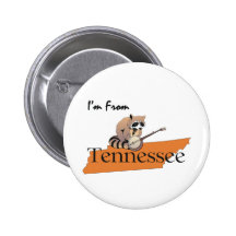 TEE I'm From Tennessee Pinback Buttons
