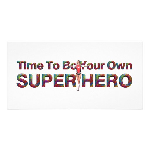 TEE Own Superhero Personalised Photo Card