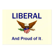 TEE Proud Liberal Business Cards