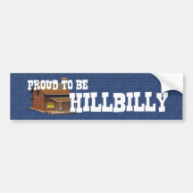 TEE Proud to be Hillbilly Bumper Sticker