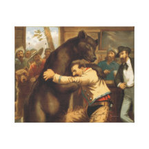 TEE Wild West Wrestling Canvas Print