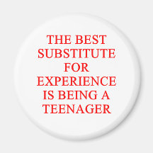 TEEN ager joke Magnets