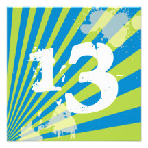 Teen Birthday Party Invitation | Boy