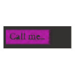 Teenager Call me Card Business Card