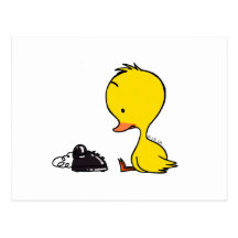 Telephone & Duck Post Card