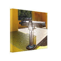 Telescope On Plastic Canvas Print