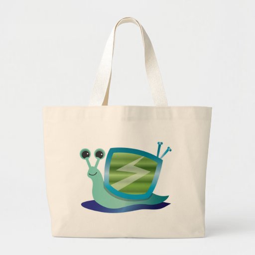 Television snail canvas bag