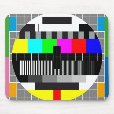 Television Tests on Television Test Screen Mouse Mat   Zazzle Com Au