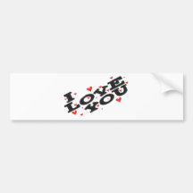 Tell someone you love them - Customisable Bumper Stickers