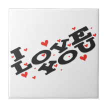 Tell someone you love them - Customisable Ceramic Tiles