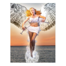 Temperance Tarot Card Art Postcard