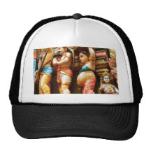 Temple carvings hats