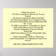 TEN COMMANDMENTS OF LOVE...poster
