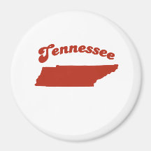 TENNESSEE Red State Fridge Magnet