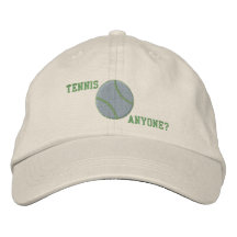 Tennis Anyone Embroidered Hat