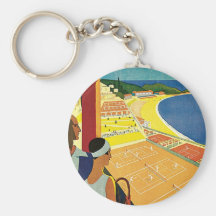 Tennis at Monte Carlo Keychains
