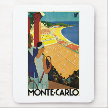 Tennis at Monte Carlo Mouse Pads