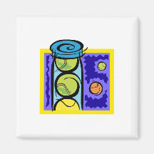 Tennis Balls Refrigerator Magnets