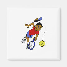 Tennis Boy Swing Magnets
