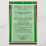 Tennis Court Layout Graphic Personalized Flyer