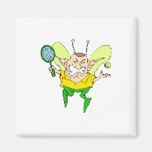 Tennis Fairy Refrigerator Magnet
