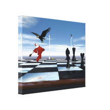 Tennis Game Wrapped Canvas Gallery Wrapped Canvas