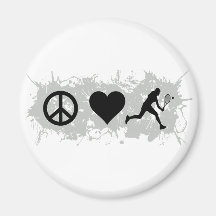 Tennis Girl 2 Fridge Magnets