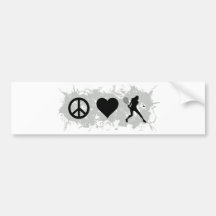 Tennis Girl 3 Bumper Sticker