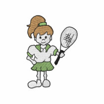 Tennis Girl embroidered shirts