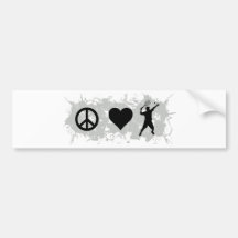 Tennis Guy 2 Bumper Sticker