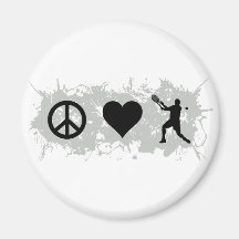 Tennis Guy 3 Fridge Magnets