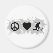 Tennis Guy 6 Fridge Magnet