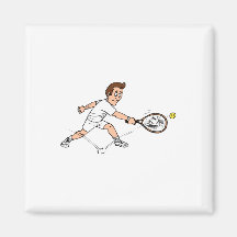 Tennis guy Missing Fridge Magnet