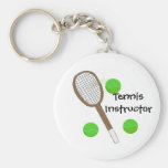 Tennis Instructor Keychains