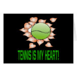 Tennis Is My Heart Card