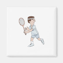 Tennis Swing Refrigerator Magnet