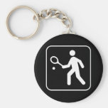 Tennis Symbol Keychain