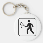 Tennis Symbol Keychain