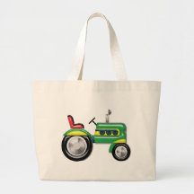 Teriffic Green Tractor Canvas Bags