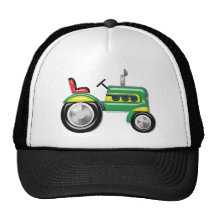 Teriffic Green Tractor Trucker Hats