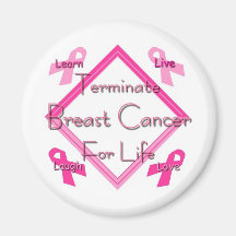 Terminate Breast Cancer Refrigerator Magnets