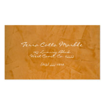 Terra Cotta Marble Business Card Templates