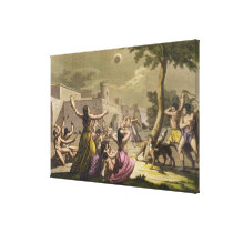 Terror of the Peruvians during an eclipse of the m canvas prints