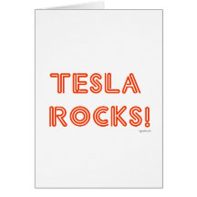 Tesla Rocks! Cards