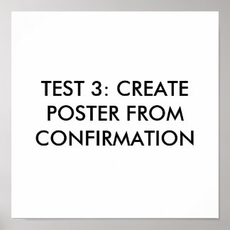 Confirmation Posters, Confirmation Prints