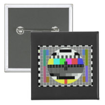 Test pattern novelty (BBC card G) Buttons