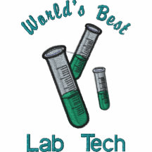 Test Tubes Science Lab Tech Embroidered Tees
