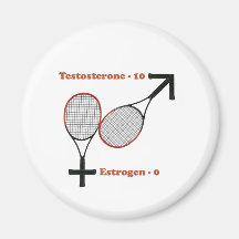 Testosterone Tennis Refrigerator Magnets