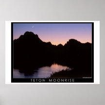 Teton Moonrise Print